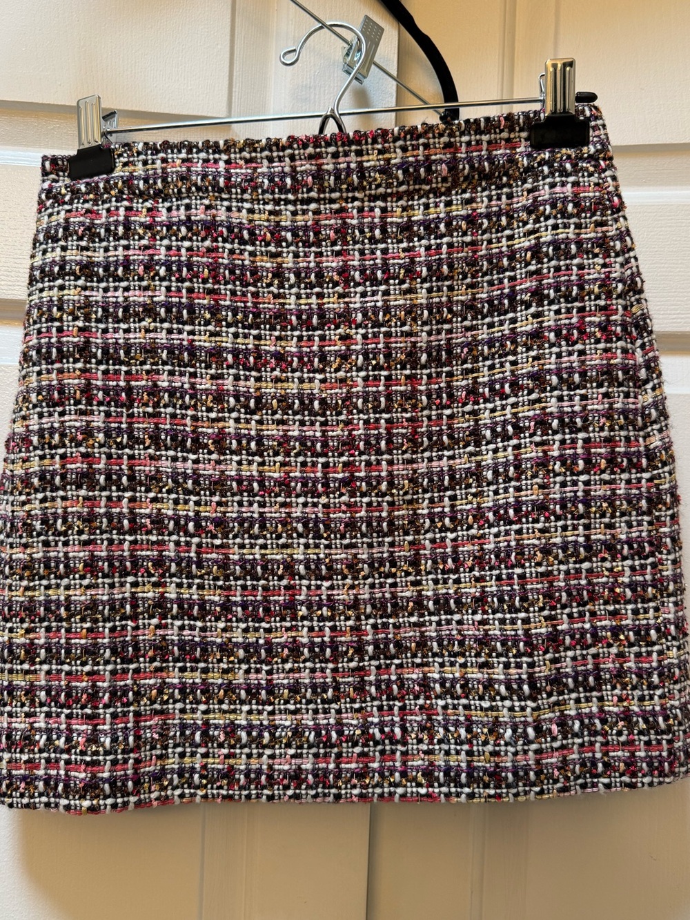 J. Crew Tweed Mini Skirt in Black, Red, White